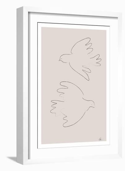 Two Doves-1x Studio II-Framed Giclee Print