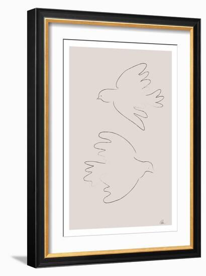 Two Doves-1x Studio II-Framed Giclee Print