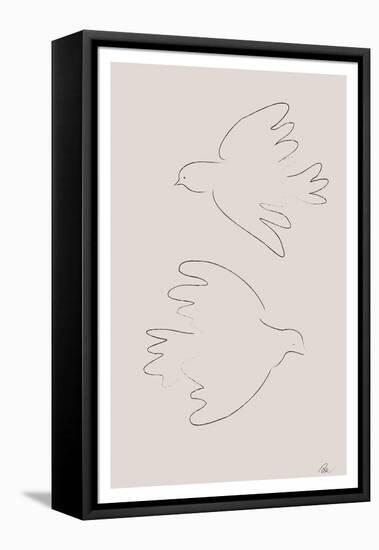 Two Doves-1x Studio II-Framed Premier Image Canvas
