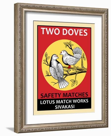 Two Doves-Mark Rogan-Framed Art Print