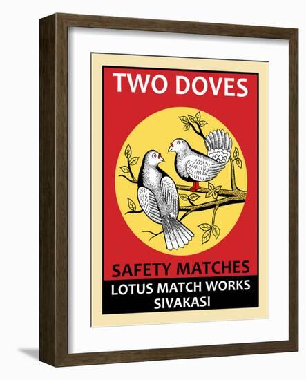 Two Doves-Mark Rogan-Framed Art Print