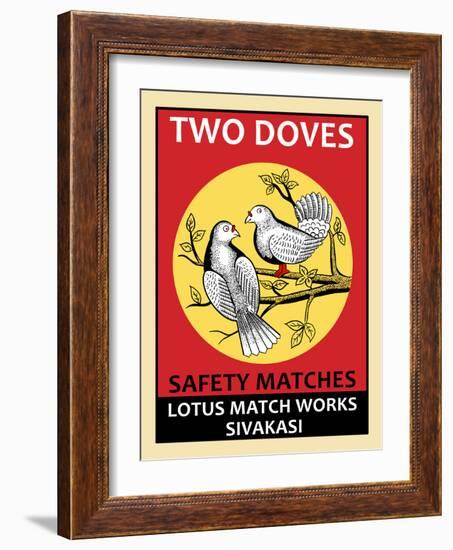 Two Doves-Mark Rogan-Framed Art Print