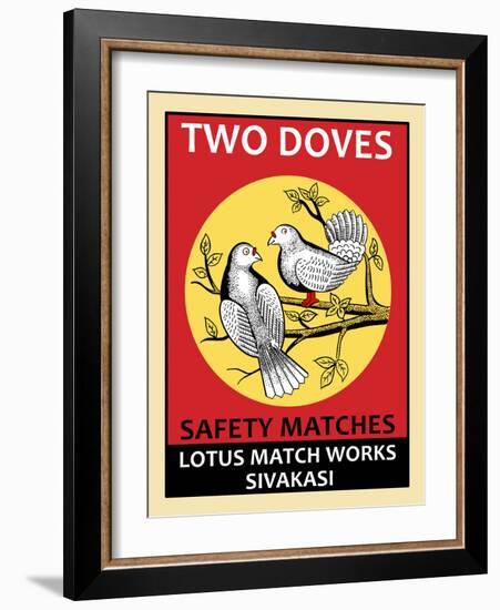 Two Doves-Mark Rogan-Framed Art Print