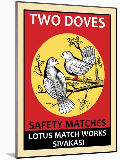 Two Doves-Mark Rogan-Mounted Art Print