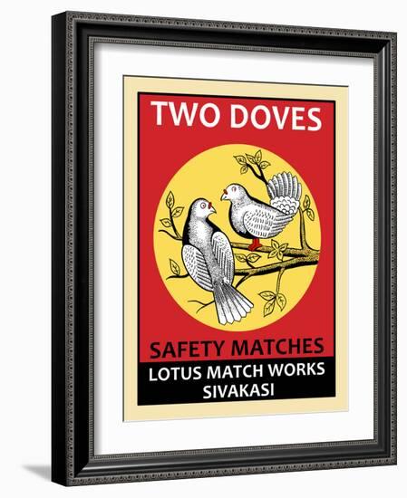 Two Doves-Mark Rogan-Framed Art Print