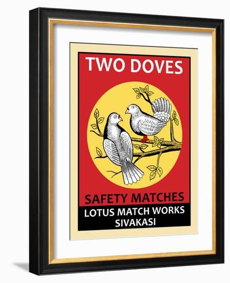 Two Doves-Mark Rogan-Framed Art Print