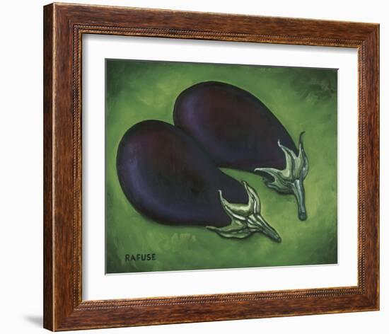 Two Eggplants-Will Rafuse-Framed Giclee Print