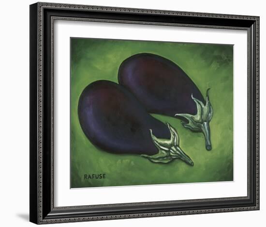 Two Eggplants-Will Rafuse-Framed Giclee Print