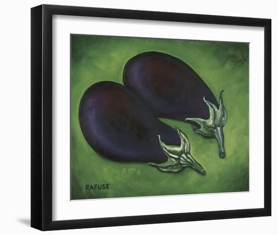 Two Eggplants-Will Rafuse-Framed Giclee Print