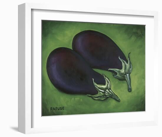 Two Eggplants-Will Rafuse-Framed Giclee Print