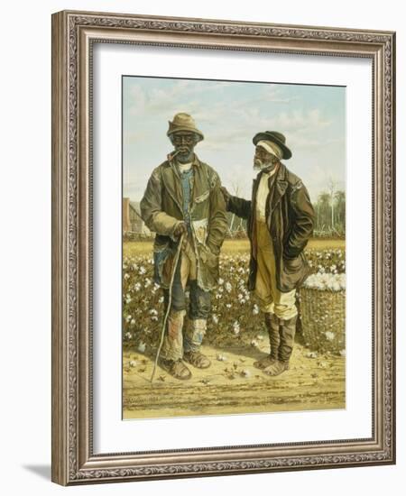 Two Elderly Cotton Pickers, 1888-William Aiken Walker-Framed Giclee Print