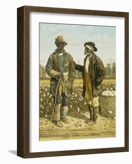 Two Elderly Cotton Pickers, 1888-William Aiken Walker-Framed Giclee Print