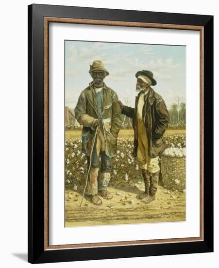 Two Elderly Cotton Pickers, 1888-William Aiken Walker-Framed Giclee Print