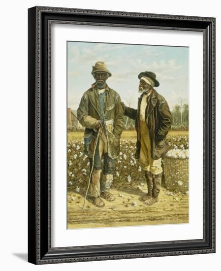 Two Elderly Cotton Pickers, 1888-William Aiken Walker-Framed Giclee Print