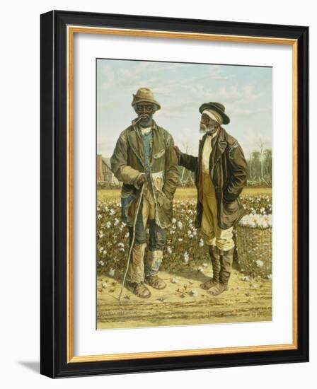 Two Elderly Cotton Pickers, 1888-William Aiken Walker-Framed Giclee Print