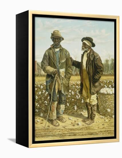 Two Elderly Cotton Pickers, 1888-William Aiken Walker-Framed Premier Image Canvas