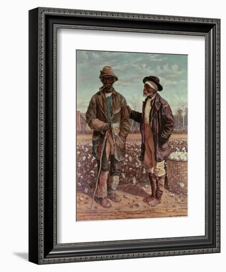 Two Elderly Cotton Pickers, 1888-William Aiken Walker-Framed Giclee Print