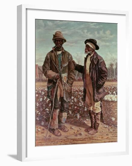 Two Elderly Cotton Pickers, 1888-William Aiken Walker-Framed Giclee Print