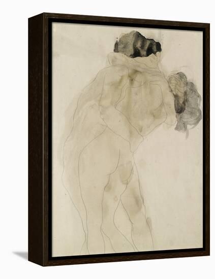 Two Embracing Figures-Auguste Rodin-Framed Premier Image Canvas