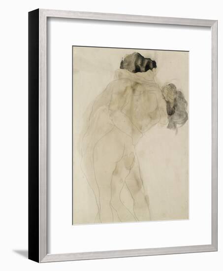 Two Embracing Figures-Auguste Rodin-Framed Giclee Print