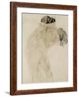 Two Embracing Figures-Auguste Rodin-Framed Giclee Print