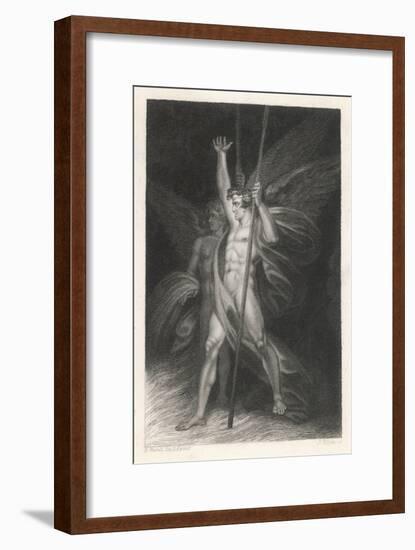 Two Eminent Devils, Satan and Beelzebub as They are Described by Milton in Paradise Lost-J. Rogers-Framed Art Print