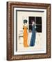 Two Empire Line Dresses from 'Les Robes De Paul Poiret' Pub. 1908 (Pochoir Print)-Paul Iribe-Framed Giclee Print