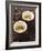 Two Espressos Standing on Coffee Beans-null-Framed Photographic Print