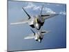 Two F-22 Raptors Fly over the Pacific Ocean-Stocktrek Images-Mounted Photographic Print