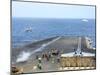 Two F/A-18 Hornets Take Off from the Aircraft Carrier USS Ronald Reagan-Stocktrek Images-Mounted Photographic Print