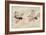 Two Fairies Flying Through the Air, One Seated on a Bee and the Other on a Dragonfly-Amelia Jane Murray-Framed Giclee Print