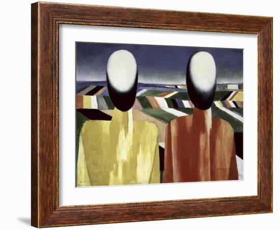 Two Farmers-Kasimir Malevich-Framed Giclee Print