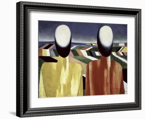 Two Farmers-Kasimir Malevich-Framed Giclee Print