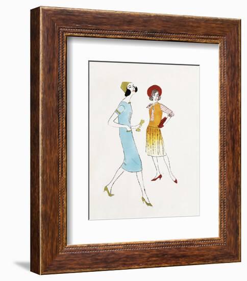 Two Female Fashion Figures, c. 1960-Andy Warhol-Framed Art Print