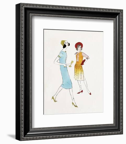 Two Female Fashion Figures, c. 1960-Andy Warhol-Framed Art Print