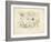 Two Female Figures in a Landscape (Pencil on Paper)-Arthur Bowen Davies-Framed Giclee Print