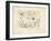 Two Female Figures in a Landscape (Pencil on Paper)-Arthur Bowen Davies-Framed Giclee Print