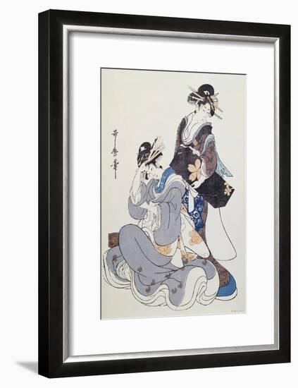 Two Female Figures-Kitagawa Utamaro-Framed Giclee Print