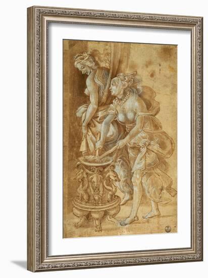 Two Female Figures-Filippino Lippi-Framed Giclee Print