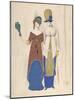 Two Female Haute Couture Figures-Leon Bakst-Mounted Premium Giclee Print