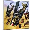 Two Fiat Cr 42S-Wilf Hardy-Mounted Giclee Print