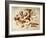 Two Figures in a Landscape, 17th Century-Pier Francesco Mola-Framed Giclee Print