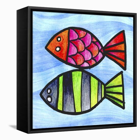 Two Fish-null-Framed Premier Image Canvas