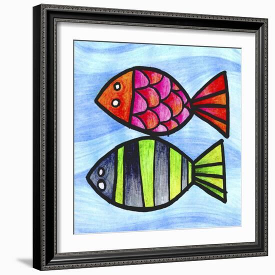 Two Fish-null-Framed Giclee Print