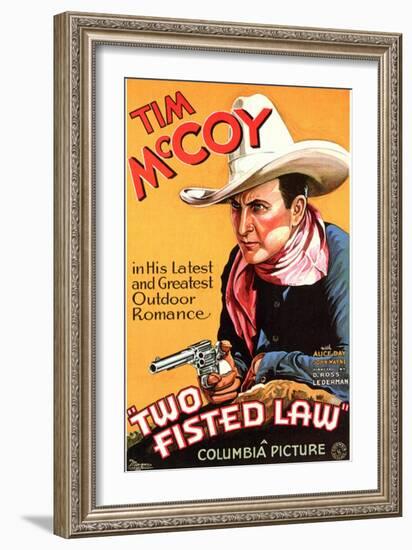 Two Fisted Law, 1932-null-Framed Art Print