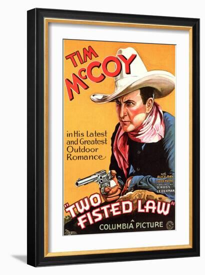 Two Fisted Law, 1932-null-Framed Art Print