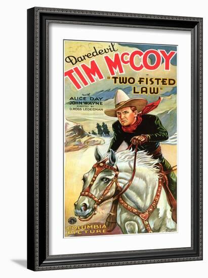 Two Fisted Law, 1932-null-Framed Art Print