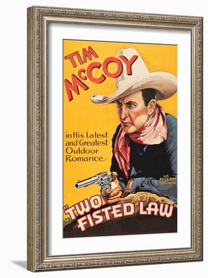 Two Fisted Law-null-Framed Art Print