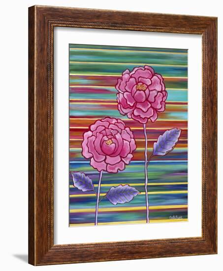 Two Flowers-Carla Bank-Framed Giclee Print