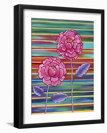 Two Flowers-Carla Bank-Framed Giclee Print